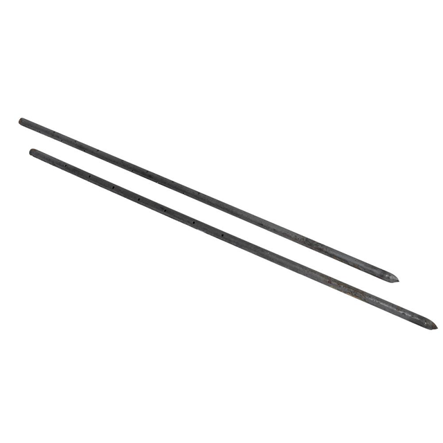 Round steel nail stake